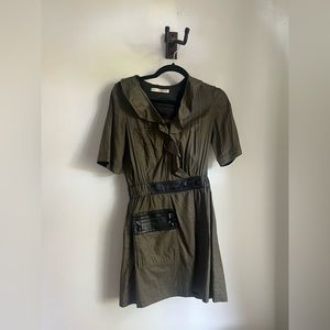 Vintage Balenciaga military style dress